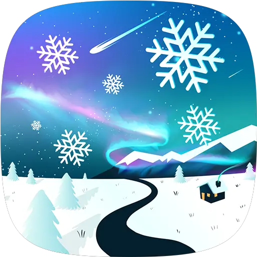  Winter Night Snowflakes Live Wallpaper Google Feliz Navidad En Tiza De Colores Png Snowflake Emoji Png