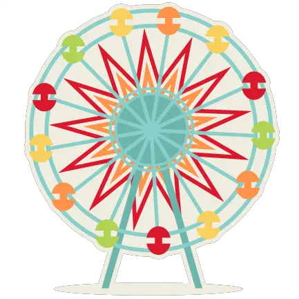  Ferris Wheel Svg Cutting File For Cute Ferris Wheel Clip Art Png Ferris Wheel Png