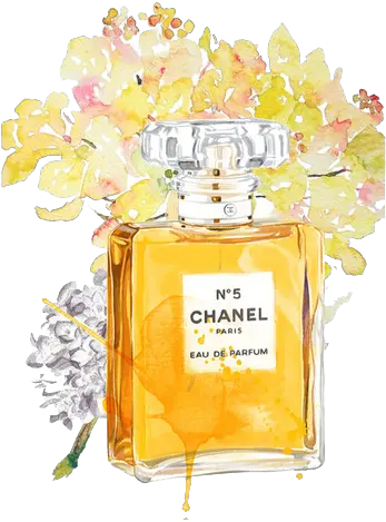  Chanel Bottle Perfume Free Download Png Chanel Perfume Painting Coco Chanel Logo Png