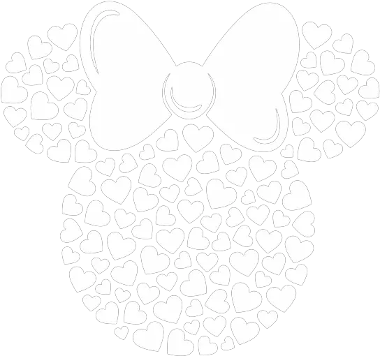  Minnie Mouse Icon Filled With White Hearts Portable Battery Dot Png Minnie Mouse Icon