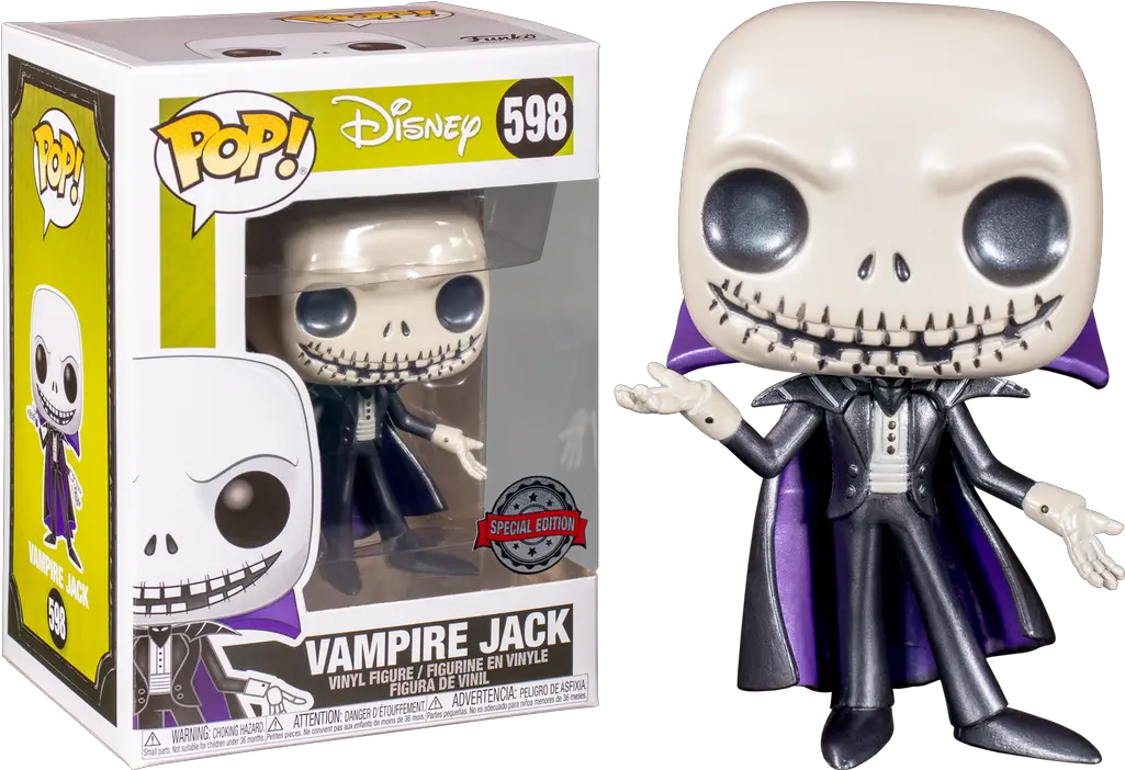  Funko Pop The Nightmare Before Christmas Vampire Jack Png Vampire Skull Icon