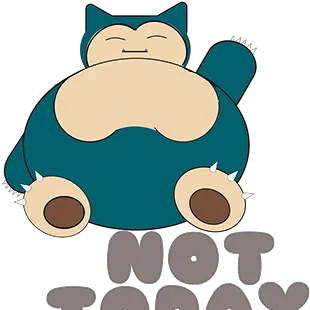  Laziness Projects Photos Videos Logos Illustrations And Snorlax Not Today Png Snorlax Transparent