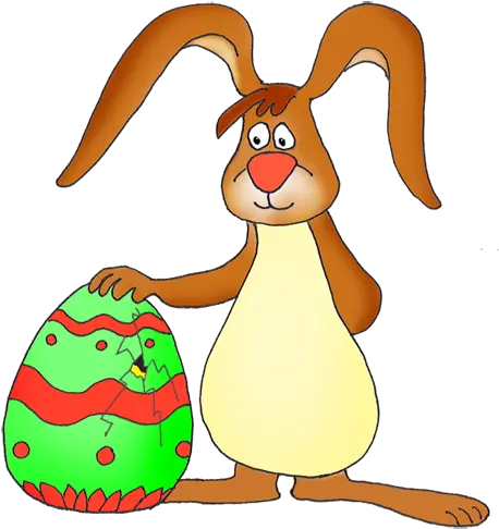  Funny Easter Bunny Clipart Goofy Easter Bunny Cartoon Png Cracked Egg Png