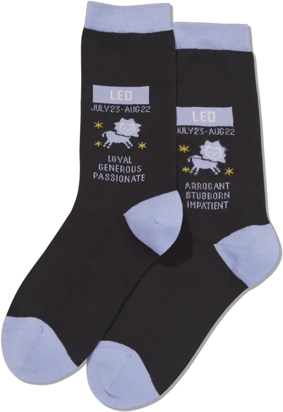  Leo Womenu0027s Crew Sock U2014 Homestyle Png