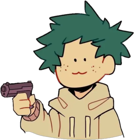  Izuku Ruler Of Monsters Myheroacademia Fanfic Friend Deku With A Gun Png Midoriya Png