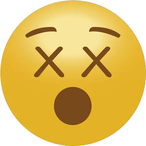  Dead Emoji Emoticon Circle Png Shocked Emoji Transparent