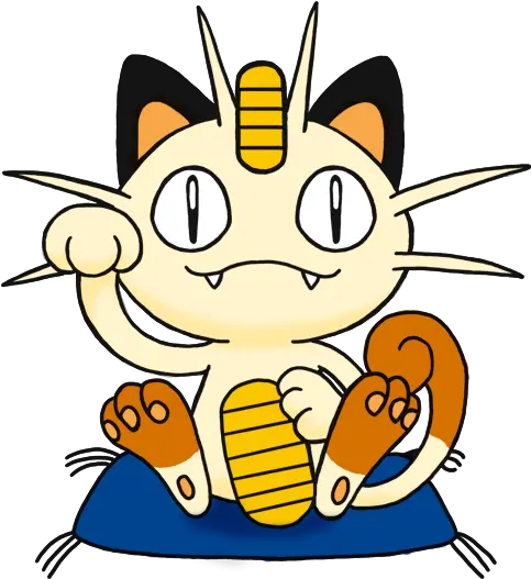  Lucky Cat Meowth Con Mèo Trong Pokemon Png Meowth Png