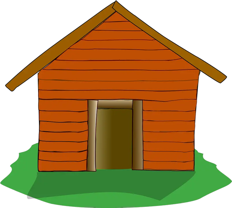  Log Cabin Settlers House Free Vector Graphic On Pixabay Casinha Dos Tres Porquinhos Png Hut Png