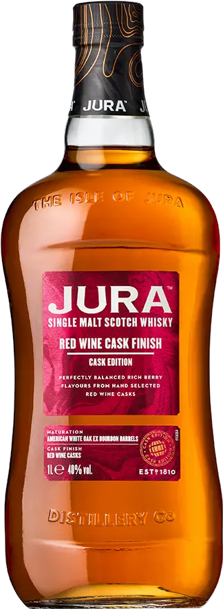  Jura Red Wine Cask Finish Edition Whisky Jura Solution Png Wine Transparent