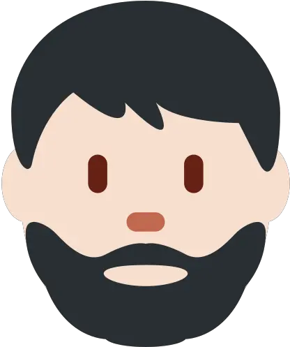  Light Skin Tone Beard Meaning Dark Hair Beard Emoji Png Mustache Icon Copy And Paste