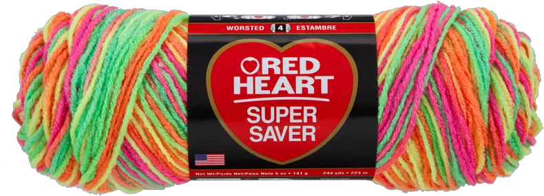  Crochet Hook Png Glowworm Day Glow I Love This Yarn Red Heart Super Saver Coral Yarn Png