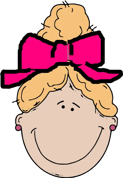  Girl Face Bow Png Clip Arts For Web Clip Arts Free Png Girl With Bow Clipart Bow Clipart Png