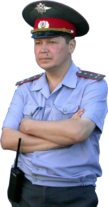  Disapproving Russian Policeman Russian Police Png Soviet Hat Transparent