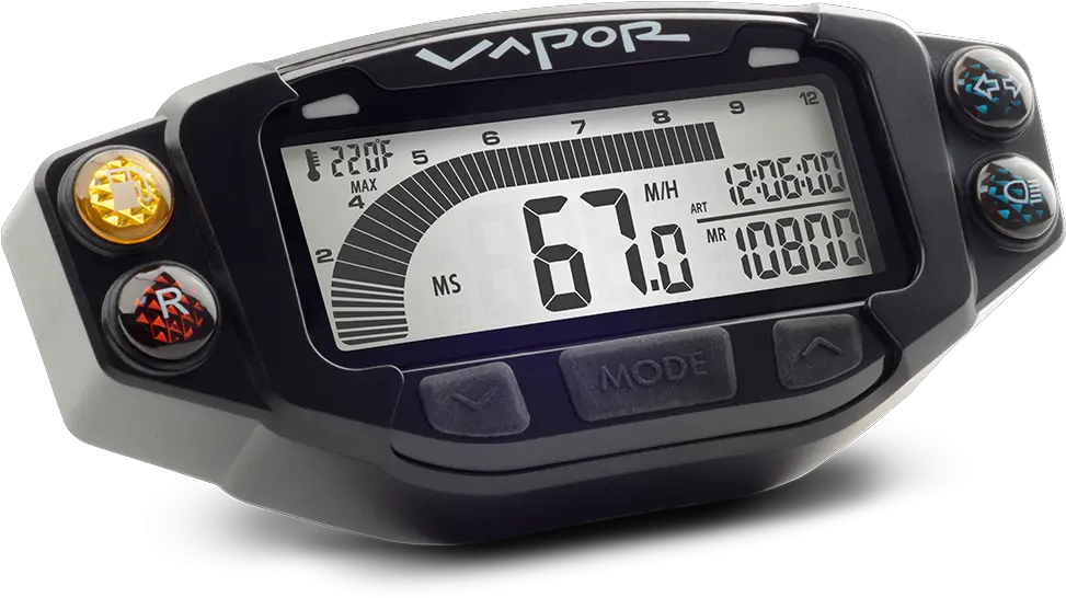  Vapor Tachometer Digital Gauges Trailtech Vapor Trail Tech Png Speedo Logos