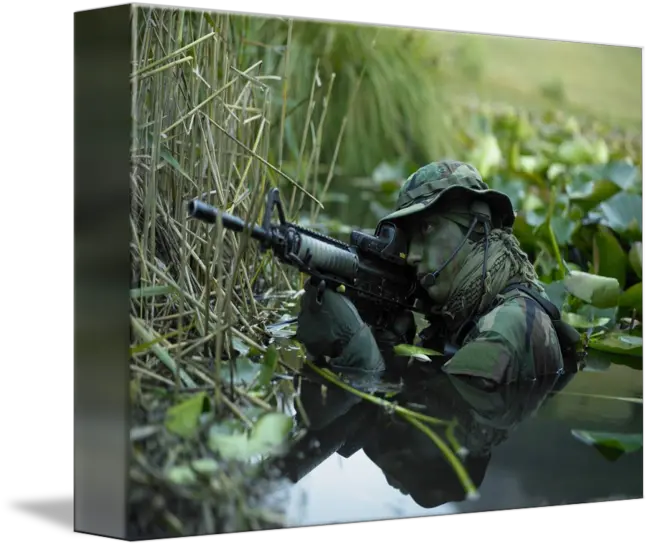  Us Navy Seal Crosses Through A Stream During Com By Stocktrek Images Navy Seal Crosses Through A Stream Png Navy Seal Png