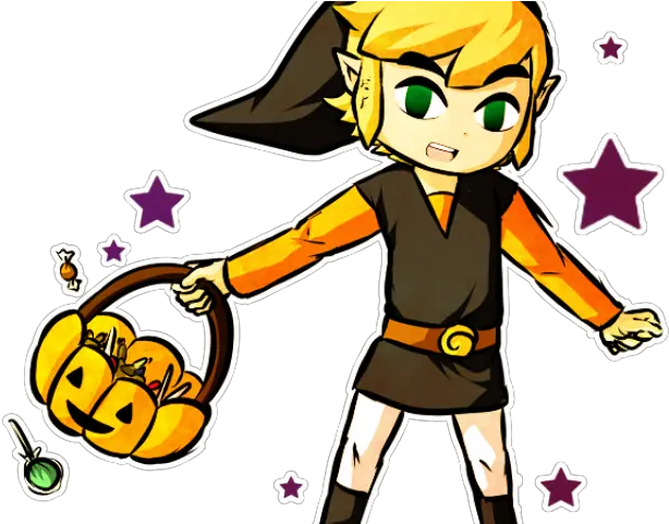  Toon Link Halloween Zelda Halloween Link Fan Art Png Toon Link Png