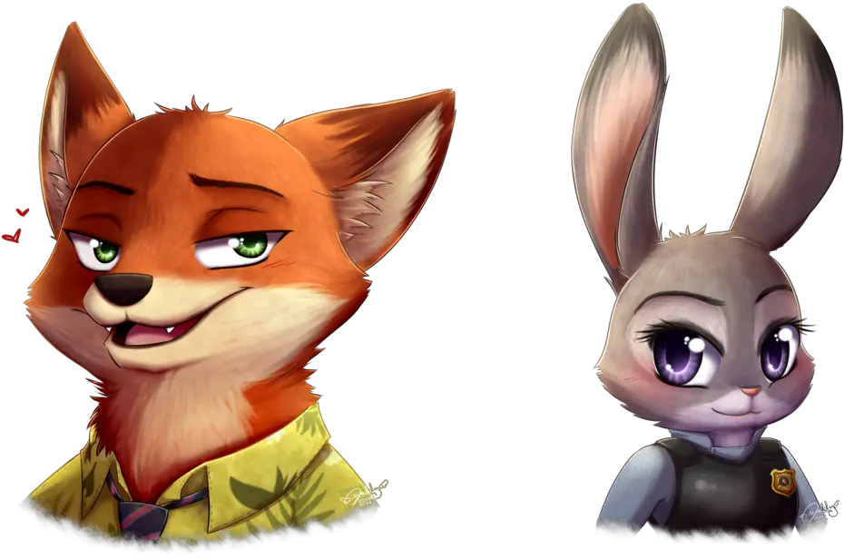  Nick And Judy Daddy Zootopia Transparent Cartoon Jingfm Judy E Nic Zootopia Kawaii Png Zootopia Png