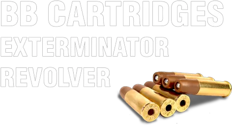  Exterminator Bb Revolver Cartridges 177 Caliber 45mm Steel Bbs Refurb Cylinder Png Bullet Shells Png