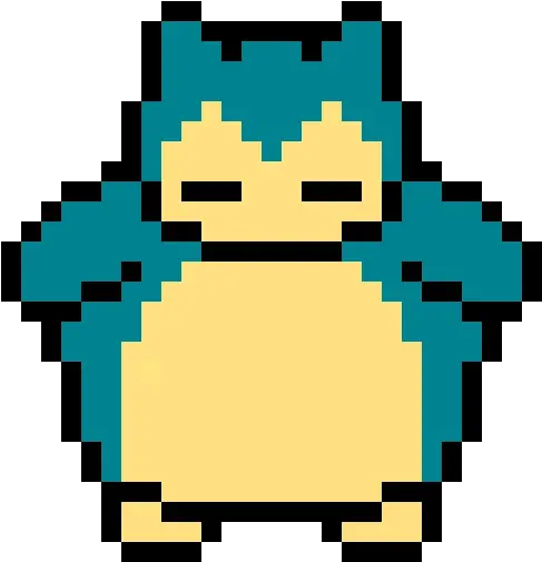  Snorlax Pixel Art Pokemon Snorlax Full Size Png Download Casual Potatoes Duck Game Snorlax Transparent