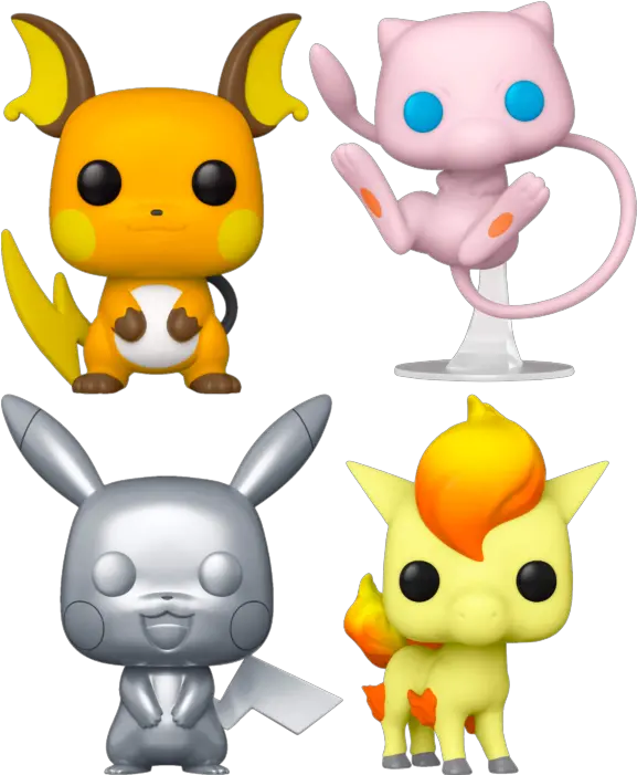  Funko Pop Pokemon A Whole Mew Bundle Set Of 4 The Pokemon Funko Pops Png Meowth Icon