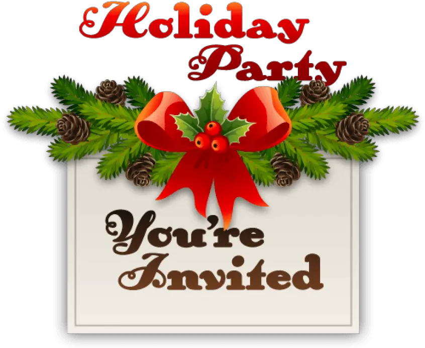  Winsted Community Bookstore You Are Invited To A Holiday Party Png Holiday Party Png
