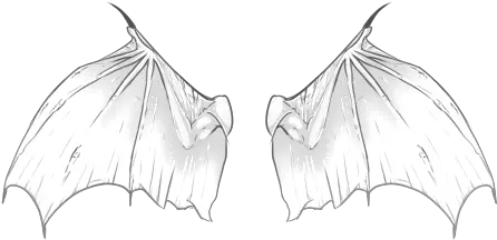  Folded Bat Wings White Bat Wings Png Bat Wings Png