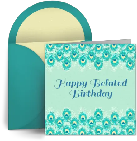  Belated Elegant Border Free Birthday Ecard Elegant Belated Happy Birthday Png Elegant Border Png