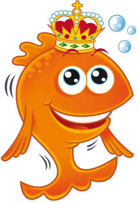  King And Queen Crown Cartoon Fish With Crown Png Download Crown King Fish Cartoon Queen Crown Transparent Background