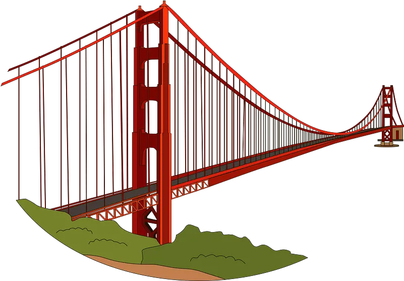  Golden Gate Bridge Clipart Golden Gate Bridge Png Bridge Clipart Transparent