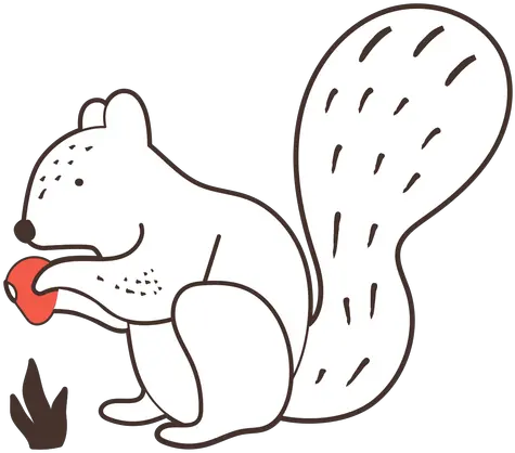  Squirrel With Nut Cartoon Transparent Png U0026 Svg Vector File Ardilla En Dibujos Animados Nut Png
