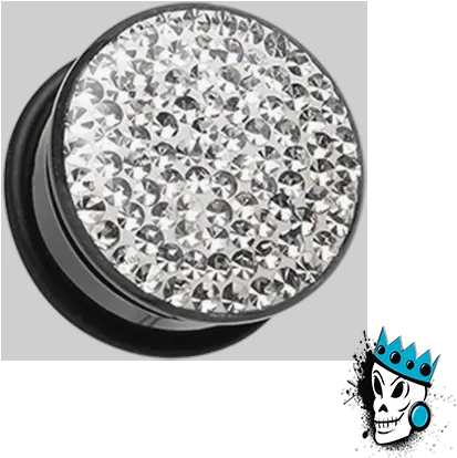  Clear Disco Ball Bling Plugs 6g 1 Inch Kings Body Jewelry Png Disco Ball Transparent