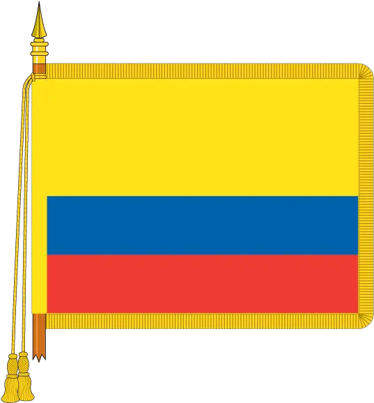  Ceremonial Colombia Flag Gold Fringe Uk Flag Png Colombia Flag Png