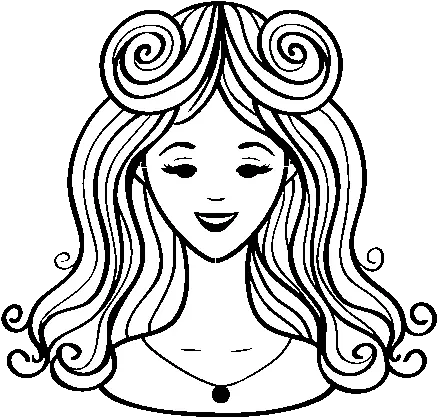  Download Bangs Coloring Page Chicas Con Flequillo Dinujo Illustration Png Bangs Png