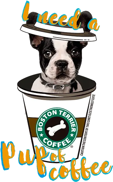  Boston Terrier T Shirt Coffee Mug Dog Supply Png Boston Terrier Png