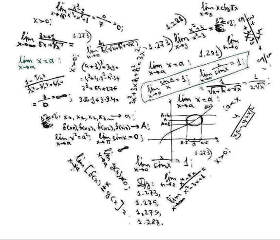  Mathematics Formula Heart Shape Matematica Coração Png Math Symbols Png