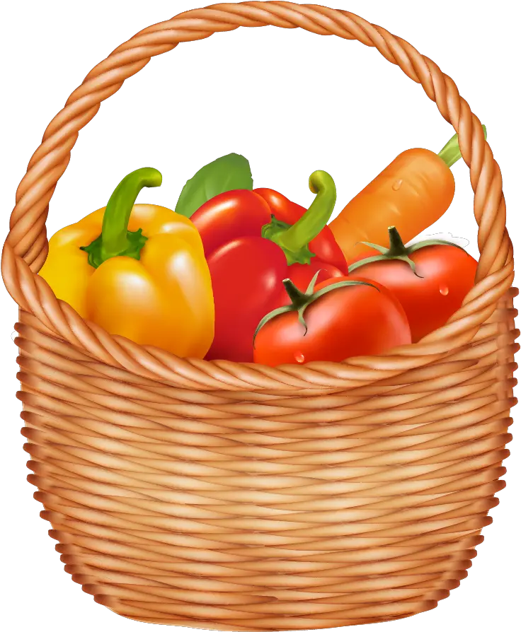  Vegetable Basket Clipart Fruits And Vegetables In Basket Clipart Png Basket Transparent