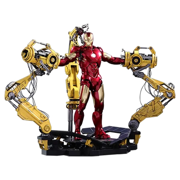  Mark Iv Suit Iron Man With Machine Hot Toys Png Iron Man Transparent