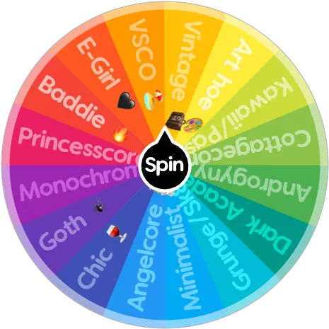  Aesthetics Wheel Spin The App Random Aesthetic Generator Wheel Png Tiktok App Icon Aesthetic