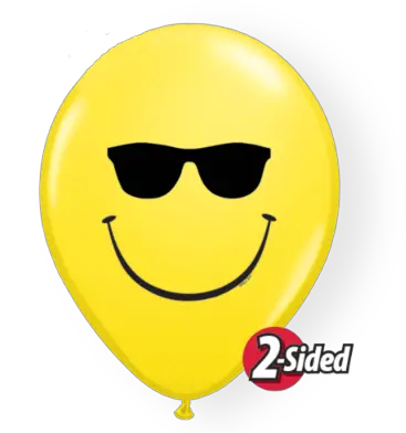  Emoji Sunglasses Smile Face 11 Latex Balloons 50 Pk Party Smiley Face Png Sunglasses Emoji Png