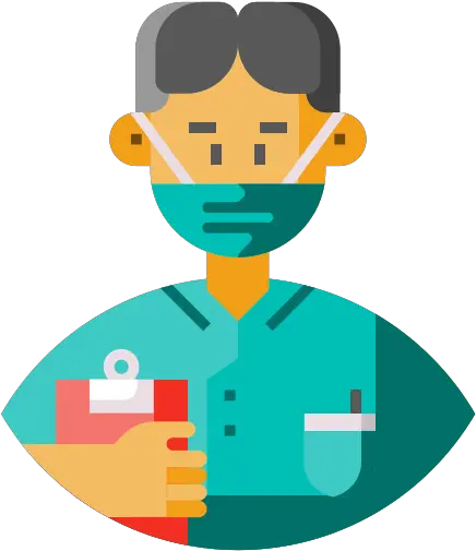  Avatar Frontliner Male Medical Staff Food Delivery Man Icon Png Nurse Icon Free