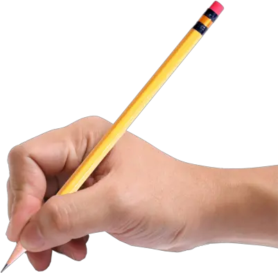  Hand Holding Pencil Png Hands Holding A Pencil 400x393 Hand Holding Pencil Writing Pencil Transparent Background