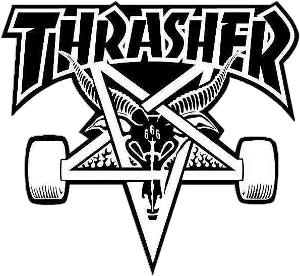  Image Freeuse Download Skater Drawing Thrasher Logo Png Thrasher Logo Png