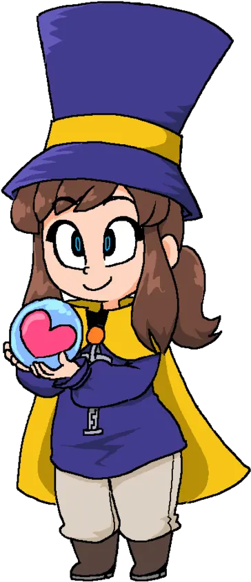  She Gives You Her Heart A Hat In Time Know Your Meme Cartoon Png Hat Kid Png