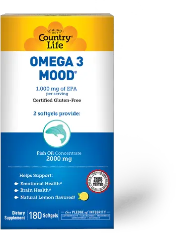  Omega 3 Mood Country Life Vitamins Omega 3 Mood Country Life Png Epa Icon