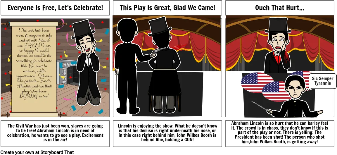  Abraham Lincolnu0027s Assassination In The Pov Of Lincoln Cartoon Png Lincoln Png