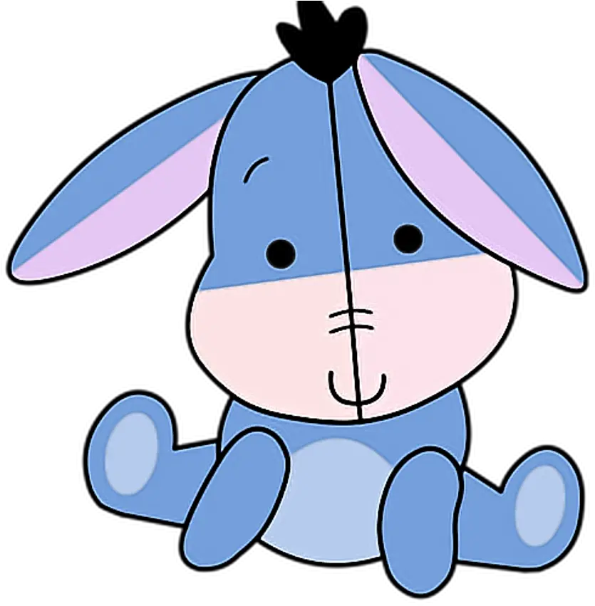  Winniethepooh Eeyore Ihoh Tumblr Sticker Disney Stickers Png Disney Eeyore Transparent