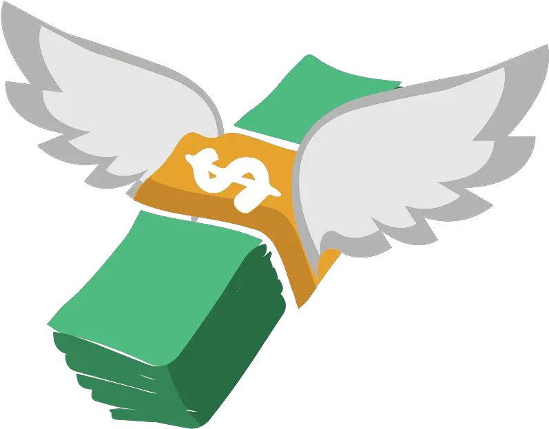  Money With Wings Emoji Clipart Free Download Transparent Illustration Png Wings Transparent