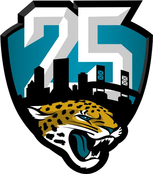  Jaguars Unveil New Logo To Celebrate Jacksonville Jaguars 25 Logo Png 25th Anniversary Logo