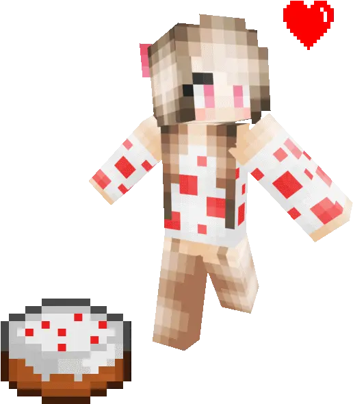  Download Skin Minecraft Girl Png Transparent Background Fictional Character Minecraft Heart Transparent