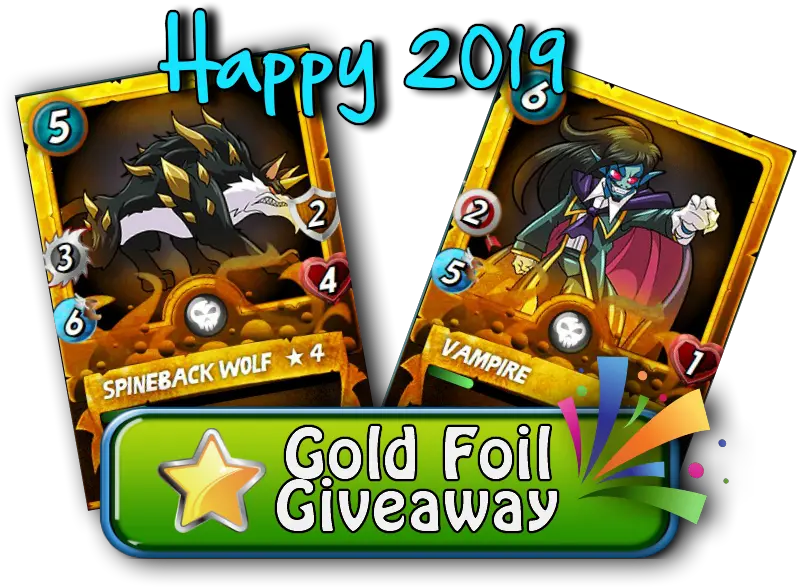  Double Gold Foil Giveaway Spineback Wolf U0026 Vampire Graphic Design Png Giveaway Png